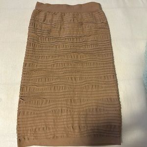 Nude bodycon skirt